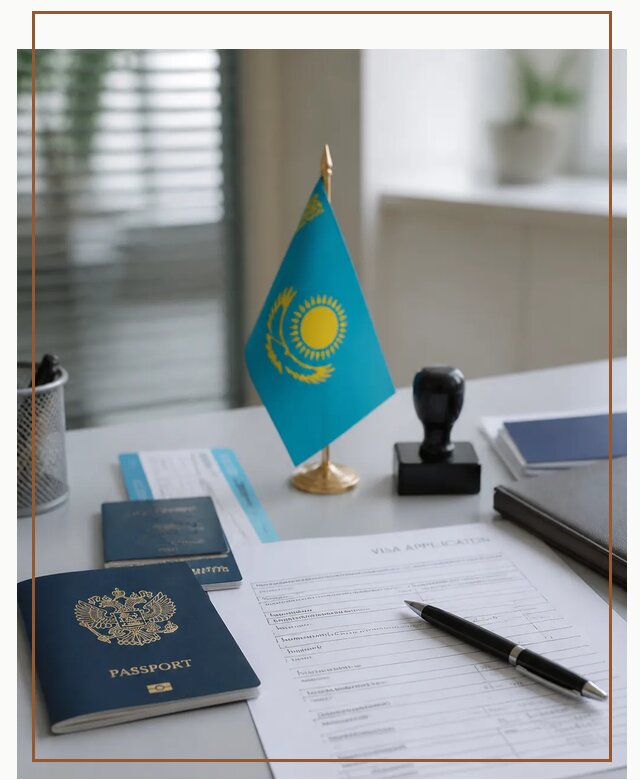 Оформление визы в Казахстан для поездки и работы в Северодвинске