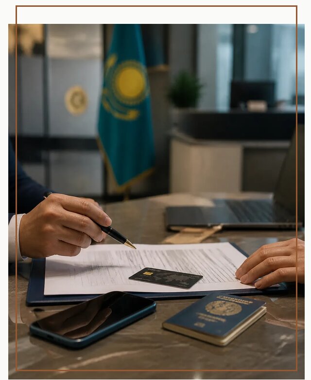 Открытие счета и банковской карты в Казахстане в Северодвинске